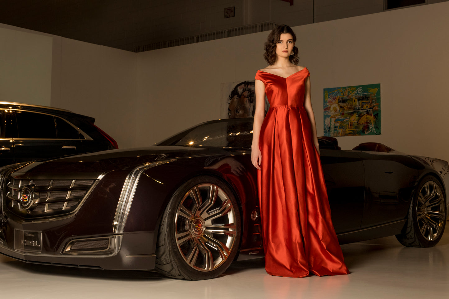Off The Shoulder Evening Gown